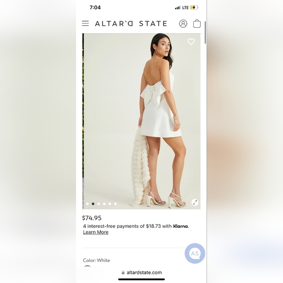 Lila Strapless Bow Dress - Picture 4 of 4